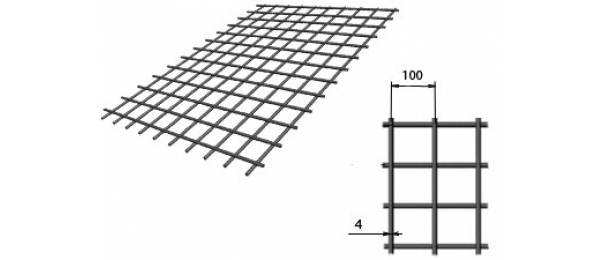 Сетка сварная (дорожная) 100х100х4мм 1,5х2м купить с доставкой в Пушкино