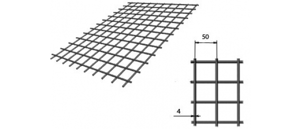 Сетка сварная (дорожная) 50х50х4мм 1х2м купить с доставкой в Пушкино
